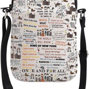 Elegant Musical Gift Crossbody Bag - Waterproof, Lightweight, 8.45x5.7 Inches